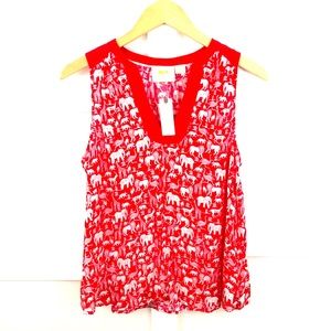 Maeve by Anthropology Women’s Top Sz 12 Red NWT